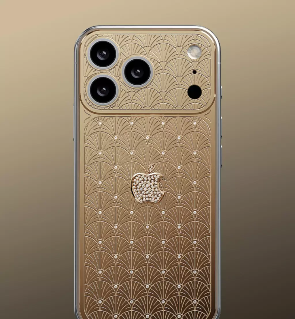Altın kaplama iPhone tasarımı