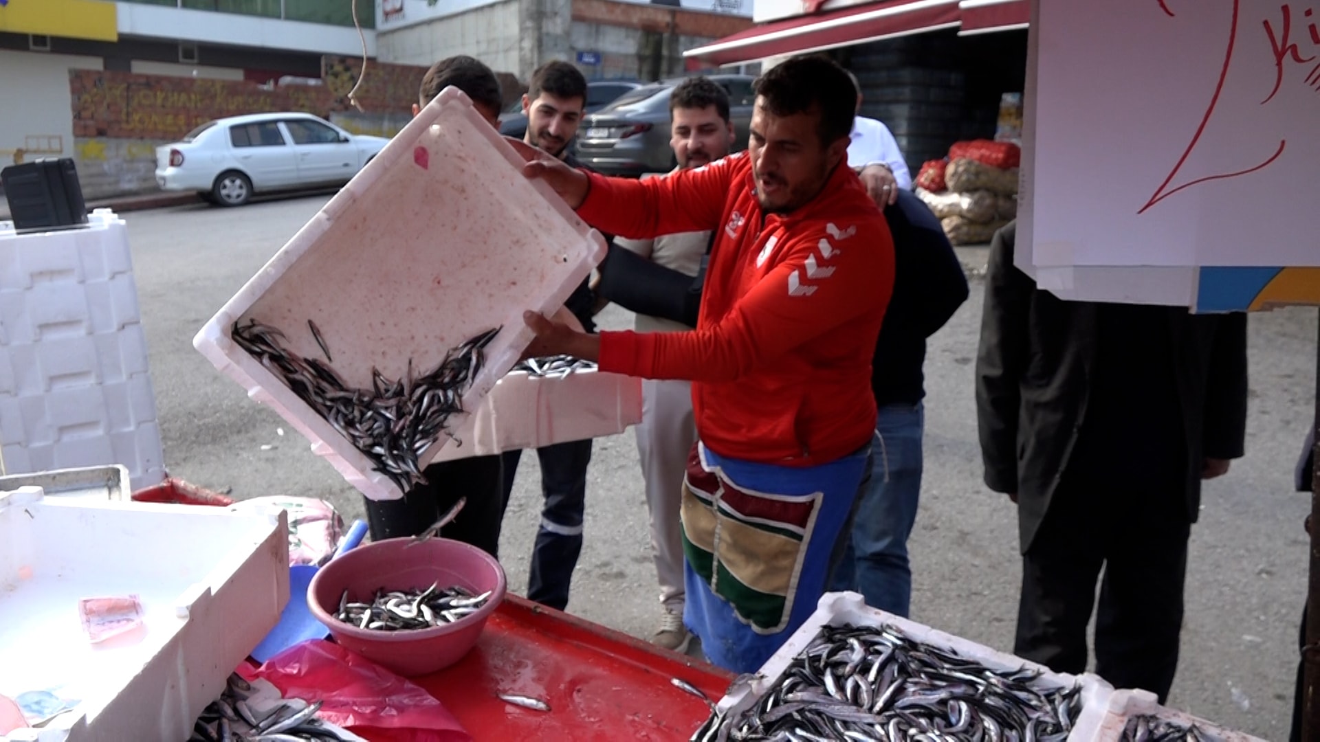 Kasalar dolusu hamsiyi kilosu 25 TL'den sattı, nedeni duyanları gülümsetti