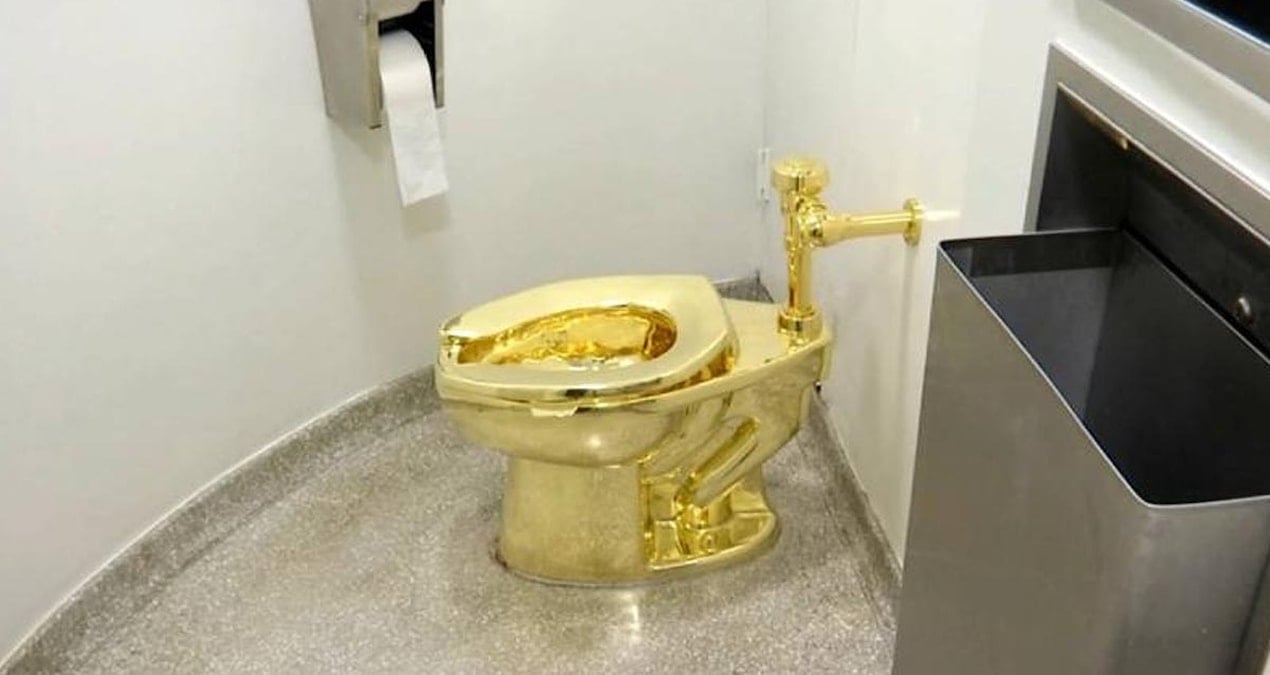 Altın Klozet "ABD" servet değerinde 1 Salık KanTora - Gerçek Tektir