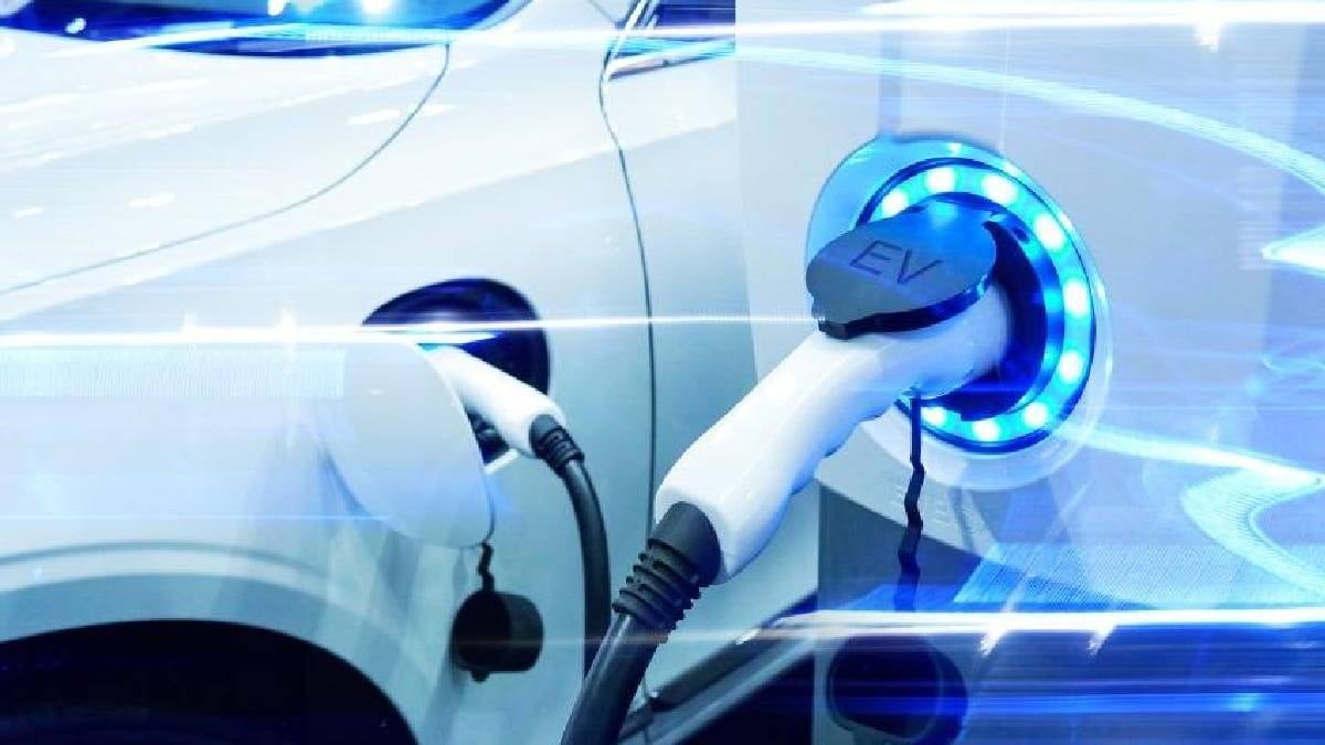 Elektrikli araçlar bir satış salonunda