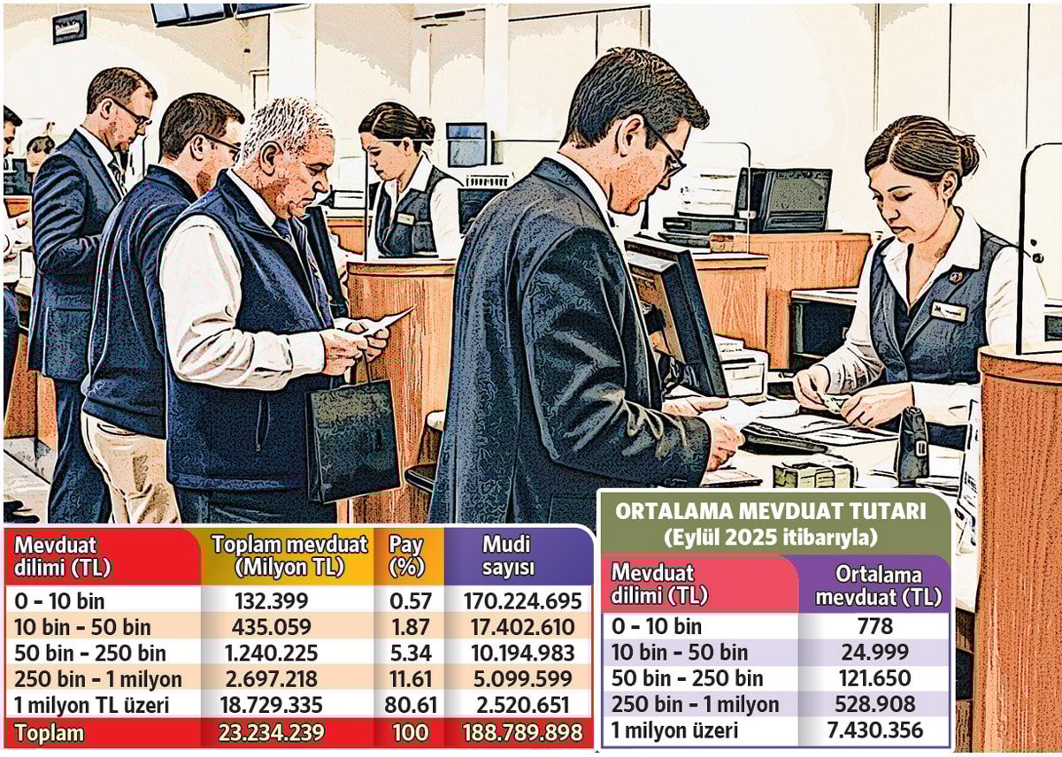 Bankalarda mevduat yoğunluğu