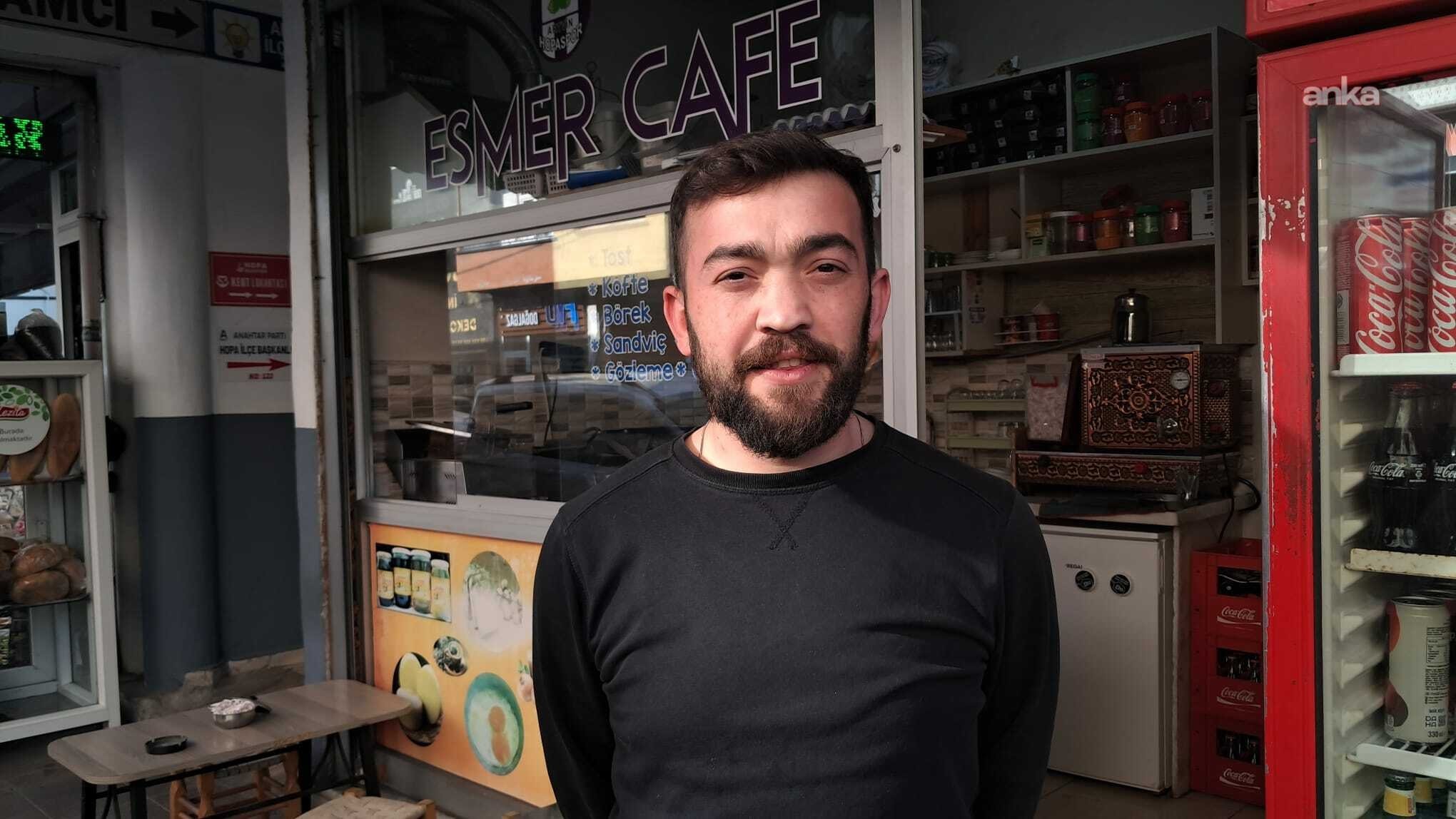 Hopa'da çay ocağı çalışanı