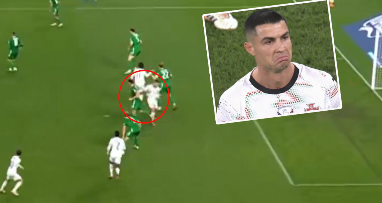 Ronaldo'ya tarihi kırmızı kart! Şaşkına döndü
