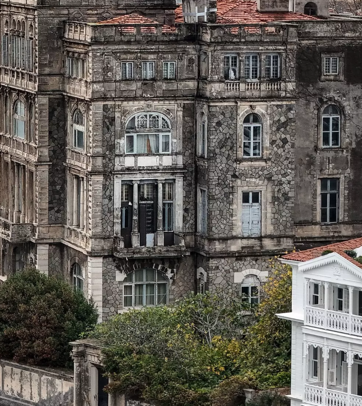 Zeki Paşa Yalısı'nın drone görüntüsü