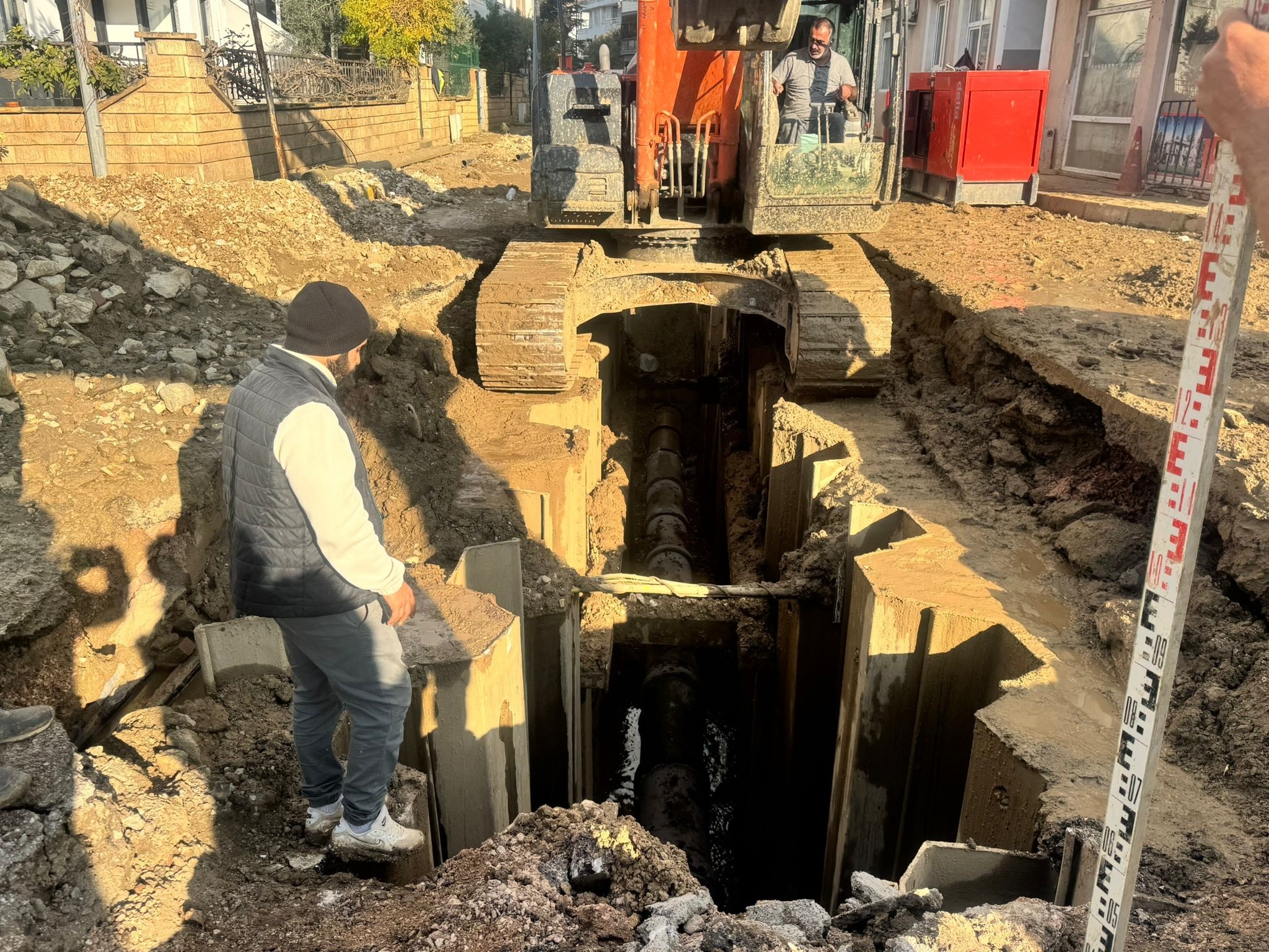 Altyapı çalışmasından Bizans sütunu çıktı