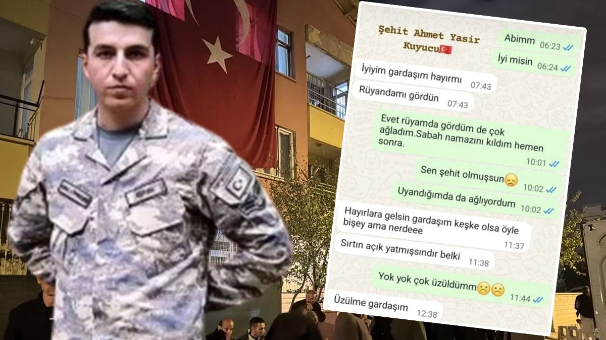 Şehit olmadan saatler önce kız kardeşine yazdığı WhatsApp mesajı ortaya çıktı