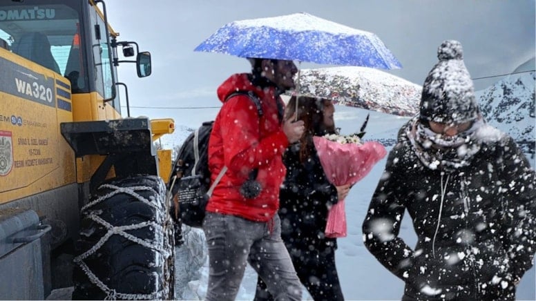 Meteoroloji uyardı, çok sayıda ili kar vurdu: Yollar ulaşıma kapandı, irtibat kesildi