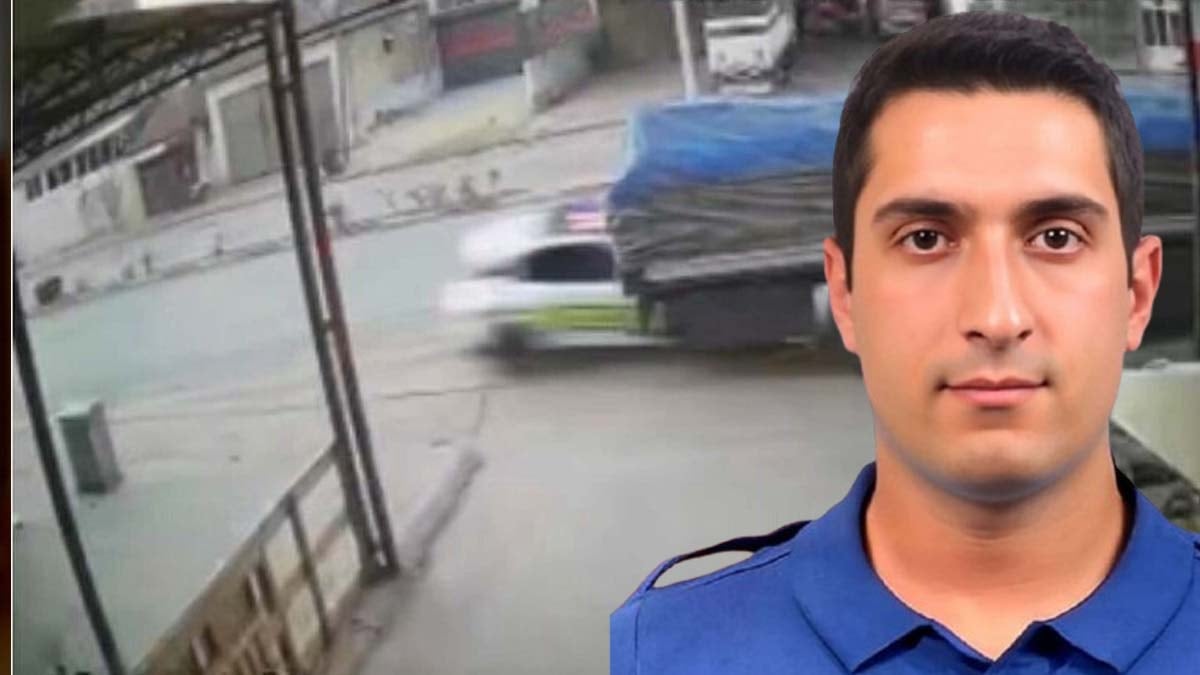Manisa'da polisin şehit olduğu kaza anı böyle kaydedildi