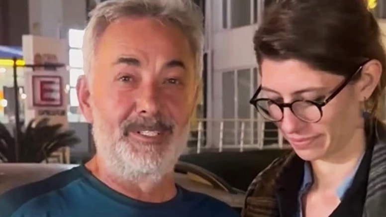 Mehmet Aslantuğ sevgilisiyle görüntülendi, muhabirleri kibarca uyardı