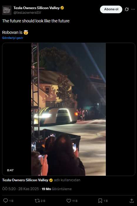 Robovan prototipinin dış görünümü, aerodinamik hatlar