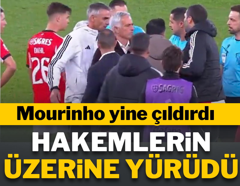 Жозе Моуринью упал на 90-й минуте: он напал на судей