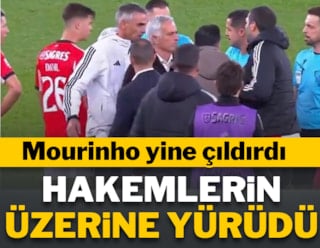 Жозе Моуринью упал на 90-й минуте: он напал на судей
