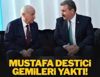 Mustafa Destici gemileri yaktı