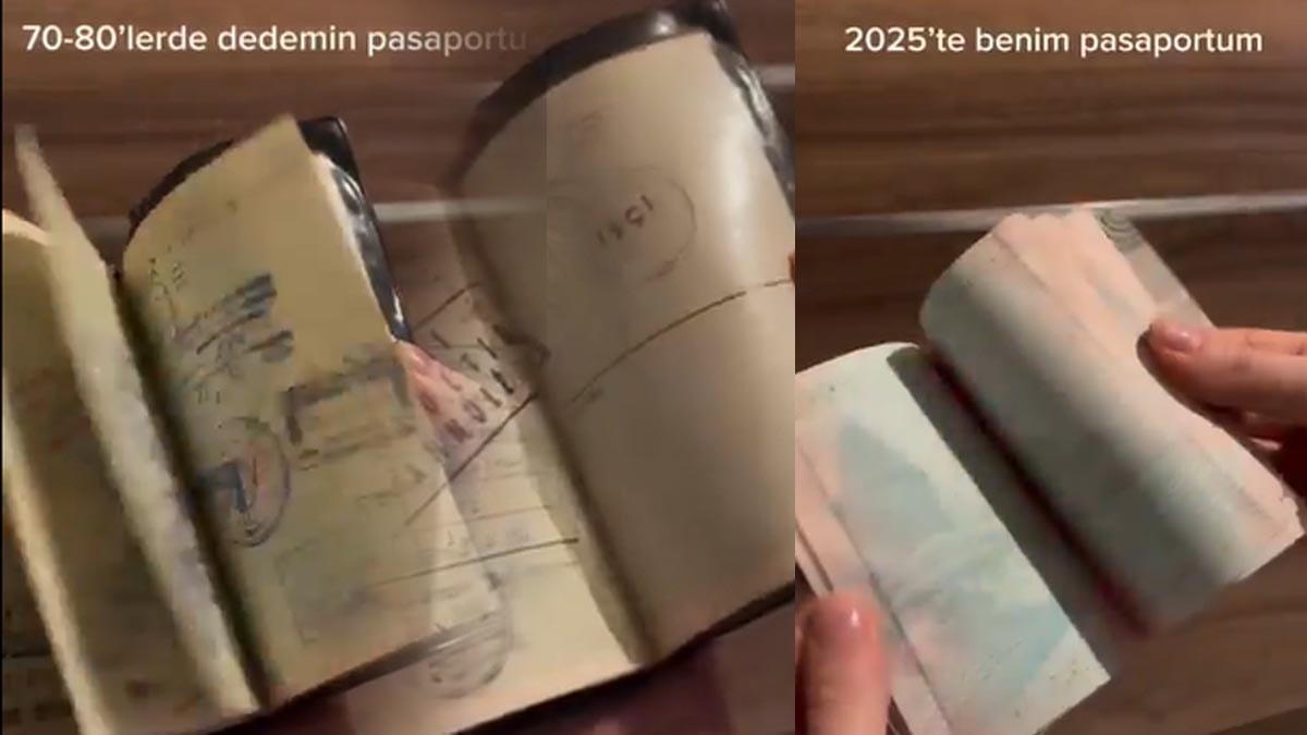 Dedesinin pasaportu ile kendi pasaportunu karşılaştırdı! O anlar sosyal medyada çokça paylaşıldı