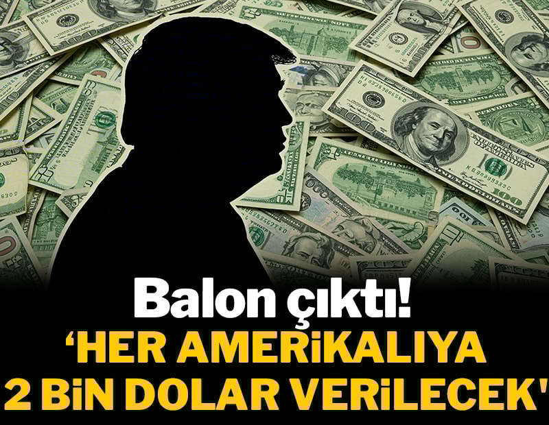 Выпущен воздушный шар с надписью «Каждому американцу по 2000 долларов»!