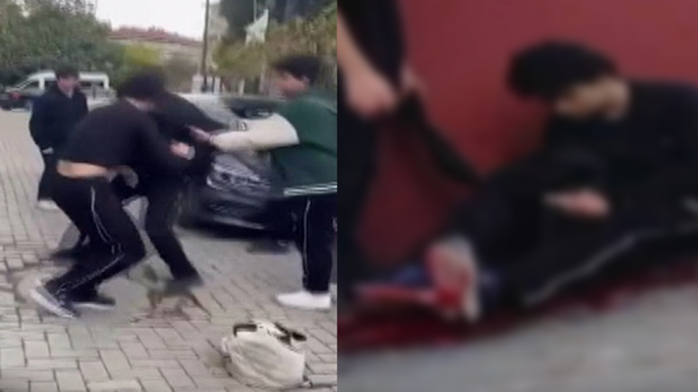 Lisede dehşet! Öğrenci kavgasında ortalık kan gölüne döndü