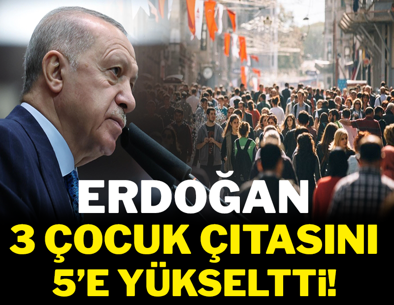 Эрдоган повышает планку с 3 до 5 детей!