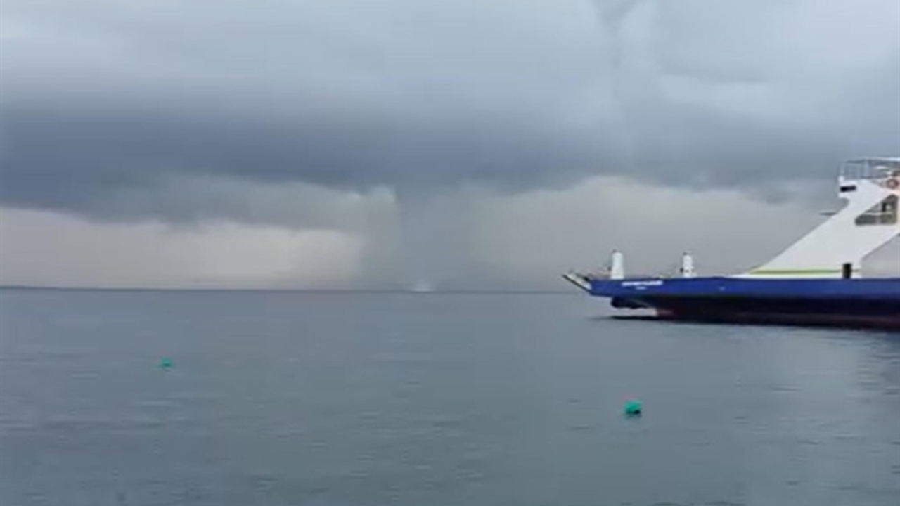 Çanakkale'deki hortum kamerada