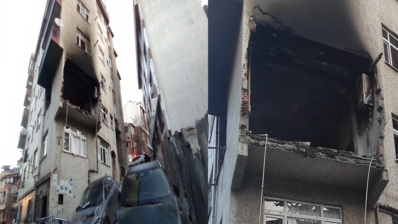 Kağıthane'de patlamanın izleri havanın aydınlanmasıyla ortaya çıktı