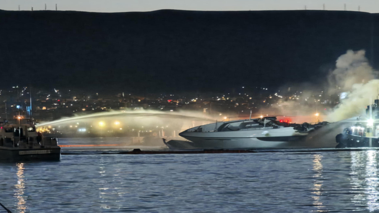 Dünyaca ünlü marinada yatlar kül oldu