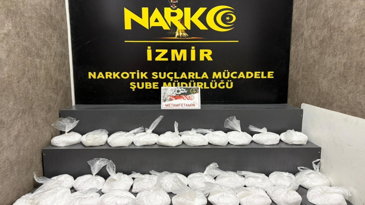 Çantasında 29 kilo metamfetamin yakalandı