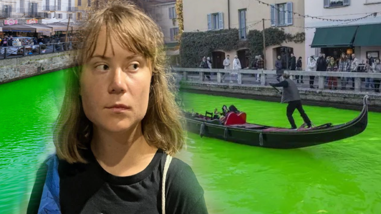 Nehri yeşile boyayan aktivistin Venedik'e girişi yasaklandı