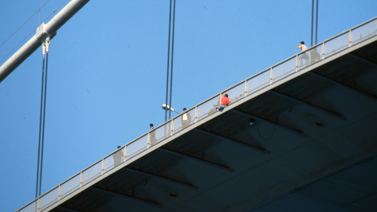 Ehliyetine el konulunca Boğaz Köprüsü'nden atladı