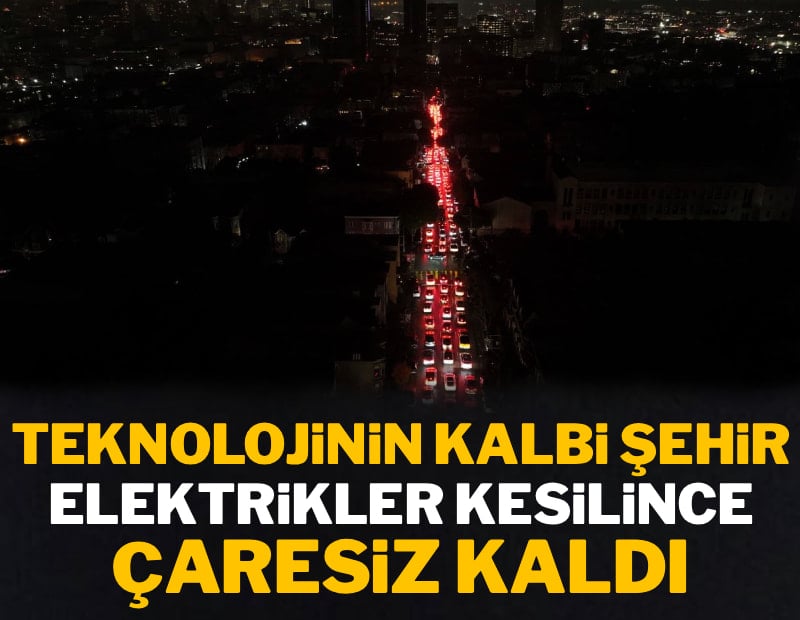 800 bin nüfusluk dev şehir karanlığa gömüldü! Teknolojinin kalbi elektriksiz kaldı