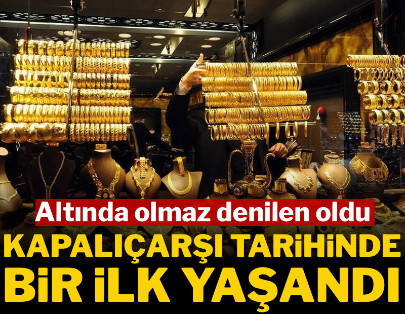 Altın sahipleri bunu beklemiyordu! Cumhuriyet tarihinde bir ilk yaşandı