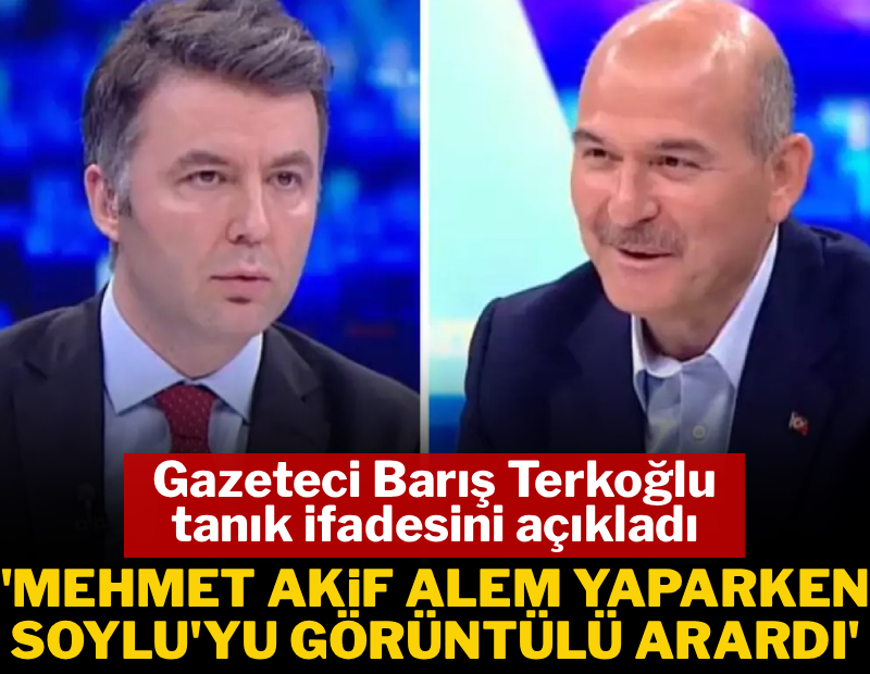 Tanık ifadelerinde yer alan iddia: 'Mehmet Akif alem yaparken Soylu'yu görüntülü arardı'