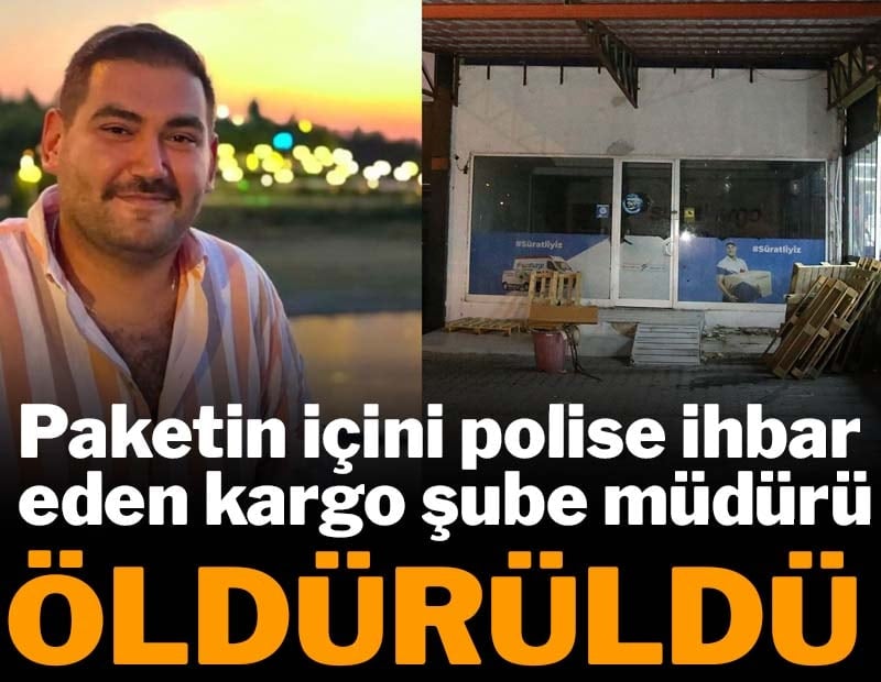 Kargo şubesinde cinayeti: O paket sonu oldu