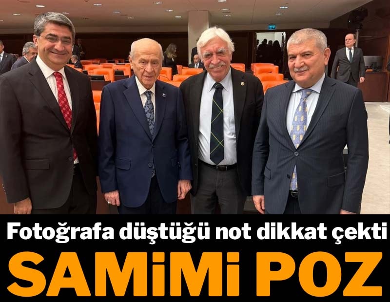 Bahçeli ve Çandar’dan samimi kare: Fotoğrafa düştüğü not dikkat çekti