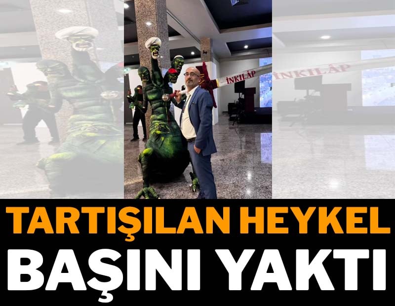İstanbul'da tepki çeken heykeli yapan ve sergileyenler gözaltına alındı