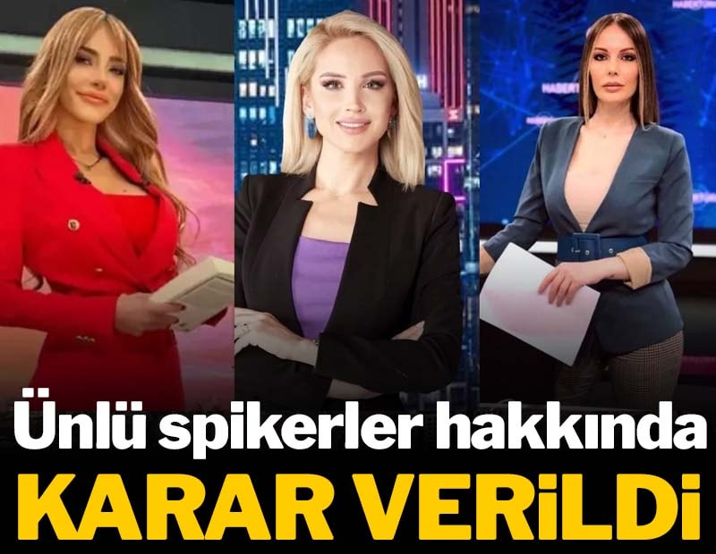 Son dakika... Ünlü spikerler serbest kaldı