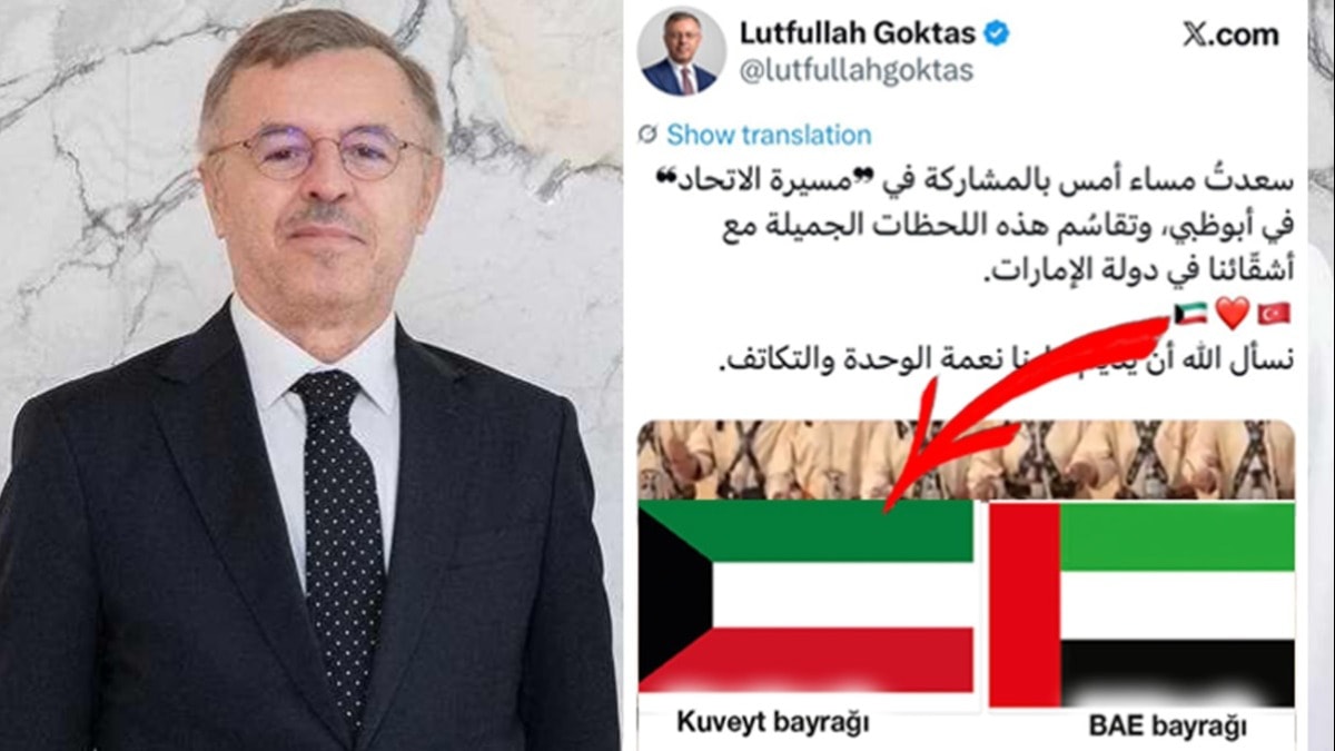 Büyükelçi Göktaş’tan bayrak gafı