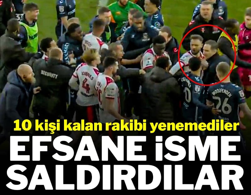 10 kişi rakibi yenemediler efsane isme saldırdılar