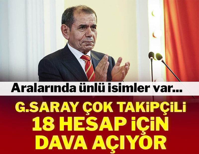 Galatasaray çok takipçili 18 hesap için dava açıyor! Aralarında ünlü isimler var