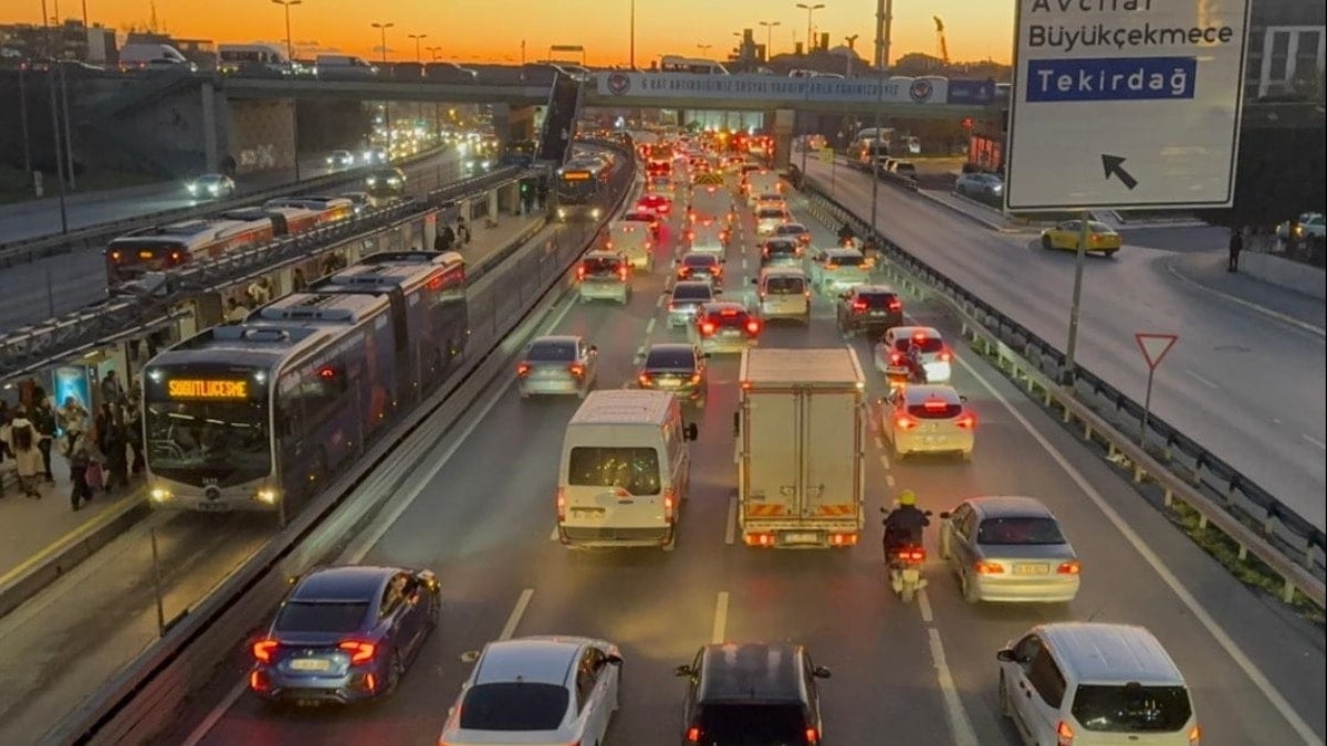 İstanbul'da yılbaşı trafiği