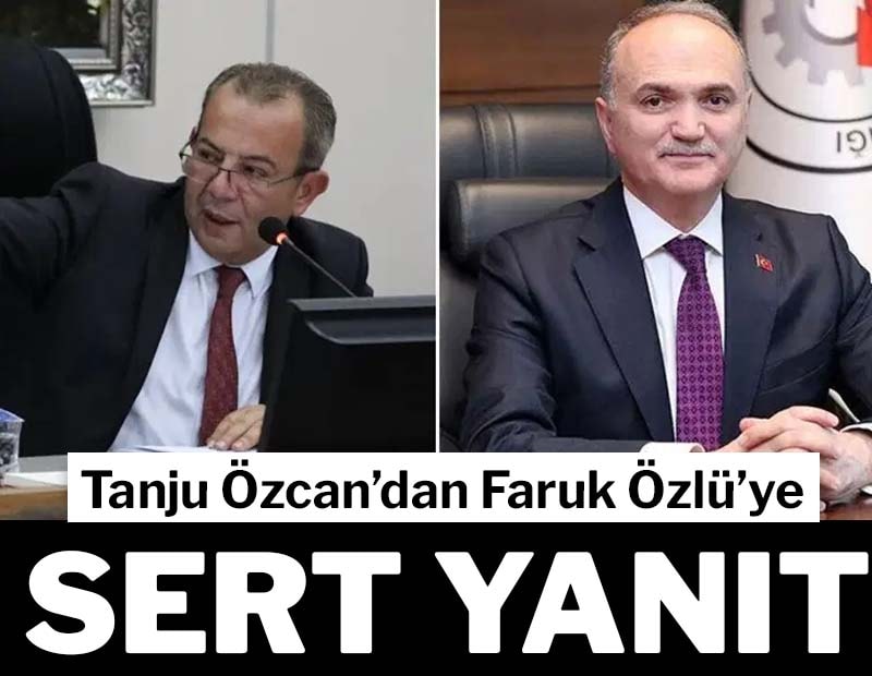 Tanju Özcan’dan Faruk Özlü’ye sert yanıt