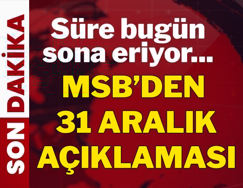 Milli Savunma Bakanlığı'ndan son dakika SDG açıklaması