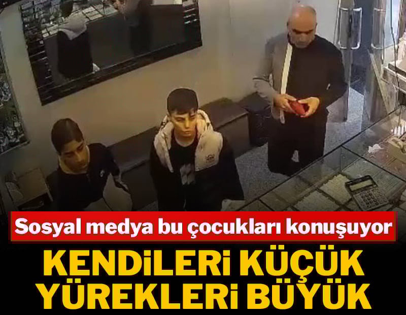 Çocuklar buldukları milyon liralık altını sahibine teslim etti