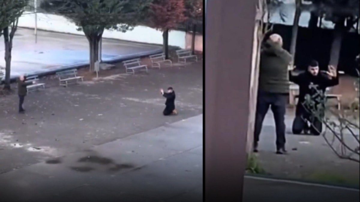 Lisede dehşet anları... Kızının eski erkek arkadaşını silahla rehin aldı