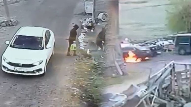 Mahalleliyi canından bezdirdiler, muhtarın 4 aracını ateşe verdiler