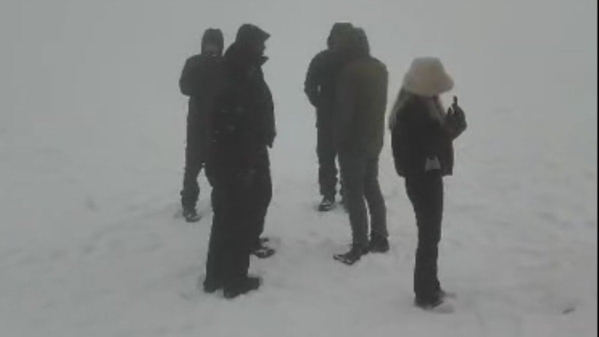 Uludağ'da kar kalınlığı 12 santimetre