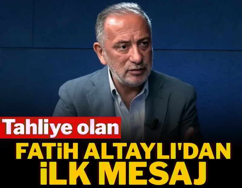 Tahliye olan Fatih Altaylı'dan ilk mesaj