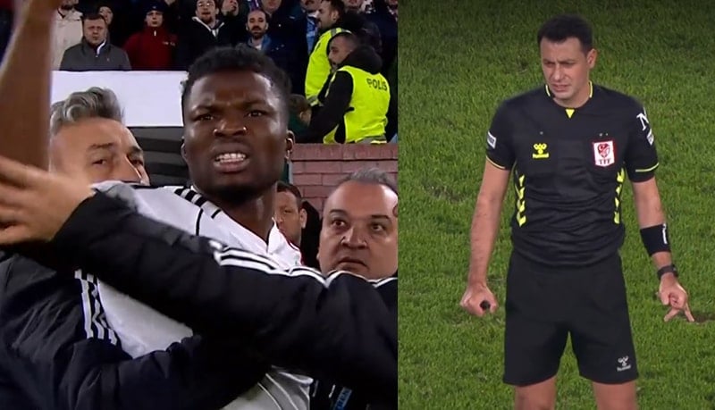 El Bilal Toure kırmızı kart gördü çileden çıktı!