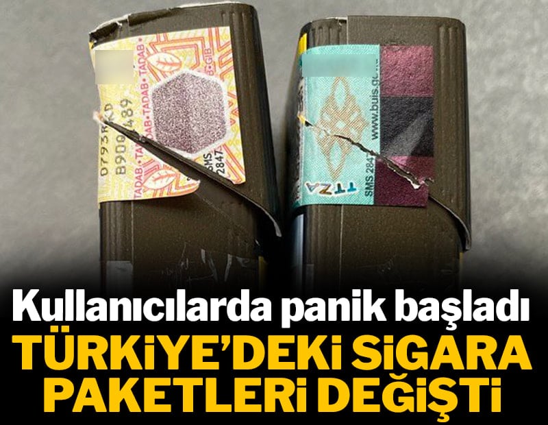 Türkiye'deki sigara paketleri değişti: Rengi gören şikayet ediyor