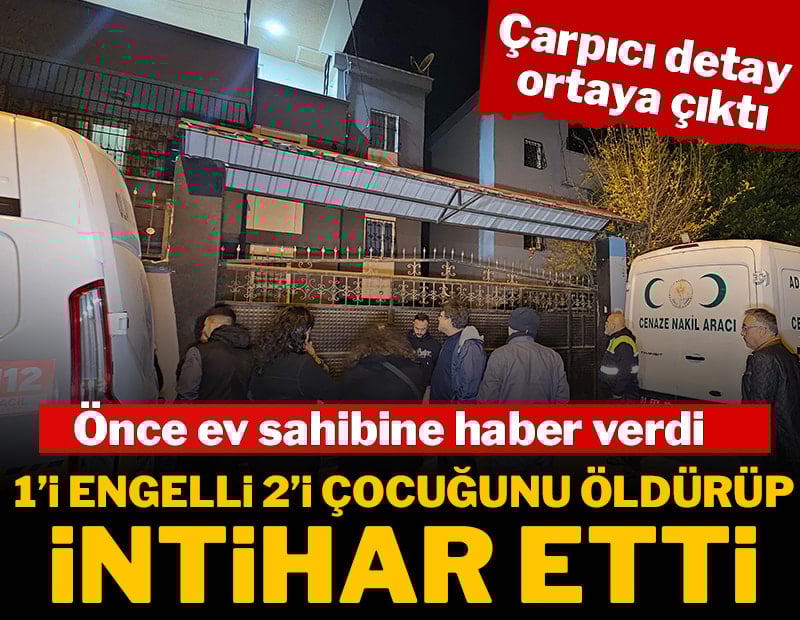 Çocuklarını öldürüp intihar etti