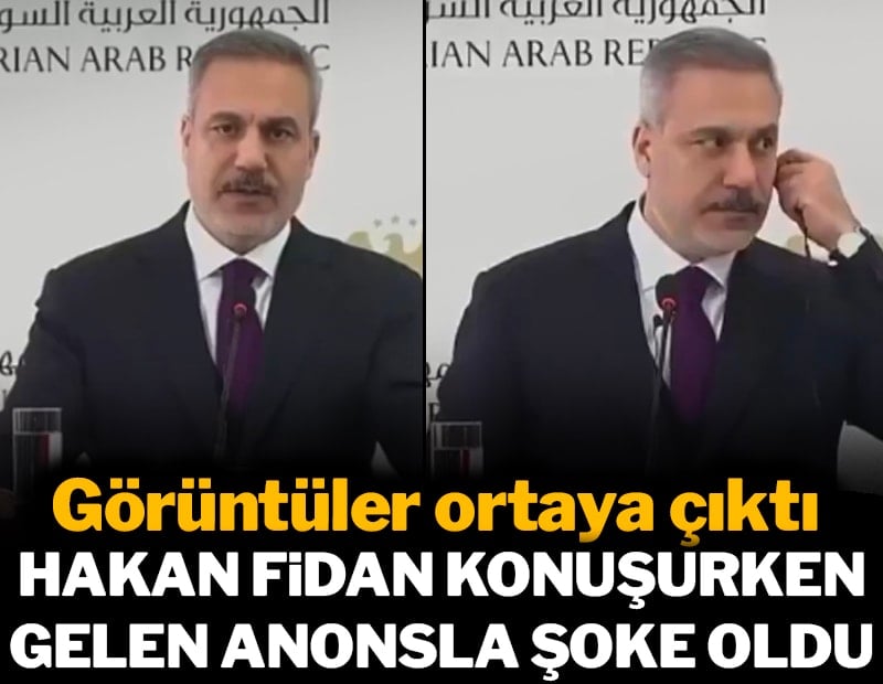 Hakan Fidan gelen anonsla şoke oldu: Görüntüler ortaya çıktı