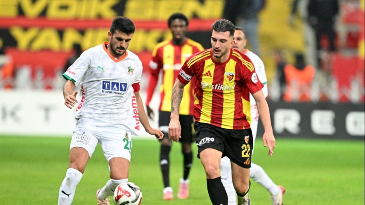 Kayserispor ile Alanyaspor golsüz berabere kaldı